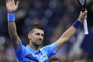 Novak Djokovic: un premier tour sans histoire pour l'homme aux 24 titres du Grand Chelem. KEYSTONE/AP/Matt Rourke